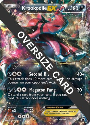 Krookodile EX - XY25 XY25 - Jumbo Cards Holofoil - Poke-Collect