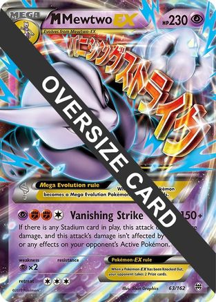 M Mewtwo EX - 63/162 63 - Jumbo Cards Holofoil - Poke-Collect