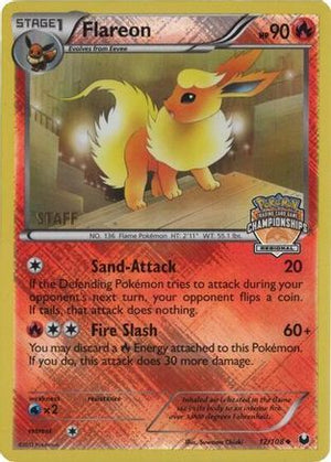 Flareon - 12/108 (Regional Championships) [Staff] 12 - League & Championship Cards Reverse Holofoil - Poke-Collect