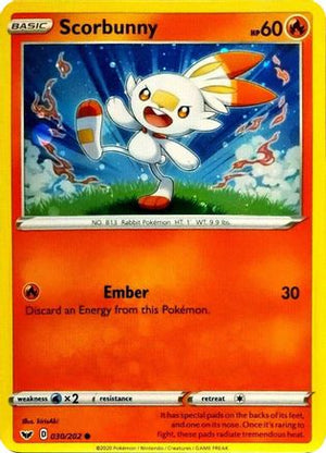 Scorbunny - 030/202 (Cosmos Holo) 30 - Blister Exclusives Holofoil - Poke-Collect