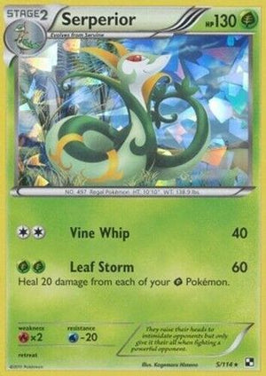 Serperior - 5/114 (Cracked Ice Holo) 5 - Deck Exclusives Holofoil - Poke-Collect