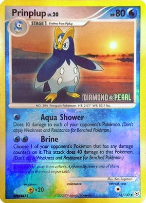 Prinplup - 58/130 [Diamond & Pearl] 58 - Burger King Promos Holofoil - Poke-Collect