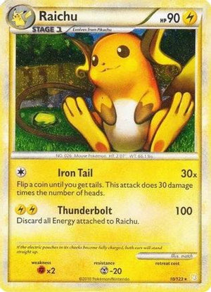 Raichu - 10/123 (Cracked Ice Holo) 10 - Deck Exclusives Holofoil - Poke-Collect