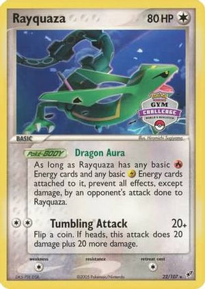 Rayquaza - 22/107 (2004-2005 Gym Challenge) 22 - League & Championship Cards - Poke-Collect
