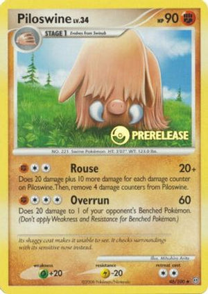 Piloswine - 046/100 (Prerelease) 46 - Nintendo Promos - Poke-Collect
