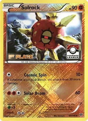 Solrock - 64/146 (Pokemon League) [1st Place] 64 - League & Championship Cards Reverse Holofoil - Poke-Collect