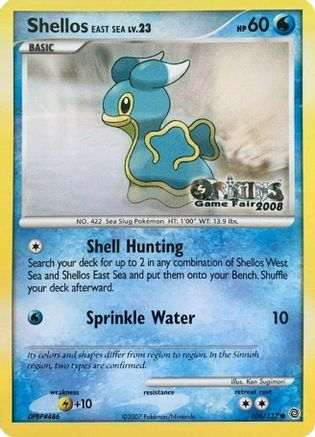 Shellos East Sea - 106/132 (Origins Game Fair 2008) 106 - Nintendo Promos - Poke-Collect