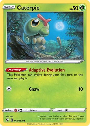 Caterpie 1/192 - SWSH02 Rebel Clash Reverse Holofoil - Poke-Collect