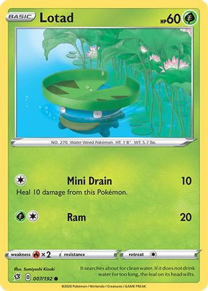 Lotad 7/192 - Rebel Clash - Poke-Collect