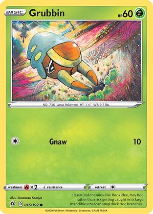 Grubbin 16/192 - SWSH02 Rebel Clash - Poke-Collect