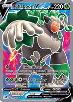 Rillaboom V (Full Art) 175/192 - SWSH02 Rebel Clash Holofoil - Poke-Collect