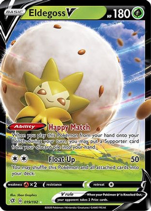 Eldegoss V 19/192 - SWSH02 Rebel Clash Holofoil - Poke-Collect