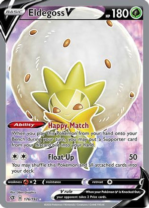 Eldegoss V (Full Art) 176/192 - SWSH02 Rebel Clash Holofoil - Poke-Collect