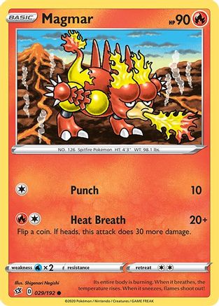 Magmar 29/192 - SWSH02 Rebel Clash - Poke-Collect