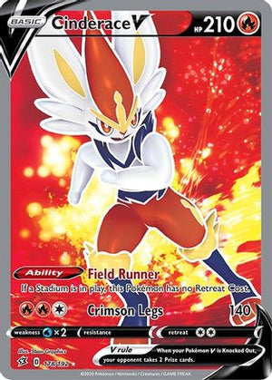 Cinderace V 178/192 - Rebel Clash Holofoil - Poke-Collect