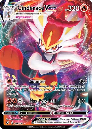 Cinderace VMAX 36/192 - Rebel Clash Holofoil - Poke-Collect