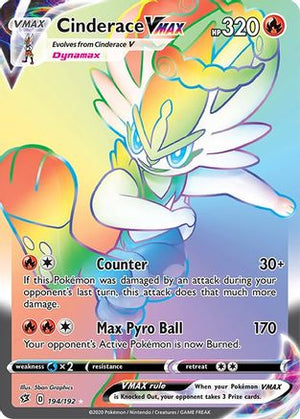 Cinderace VMAX 194/192 - Rebel Clash Holofoil