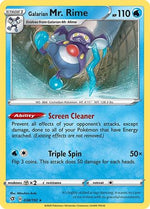 Galarian Mr. Rime 38/192 - SWSH02 Rebel Clash Reverse Holofoil - Poke-Collect
