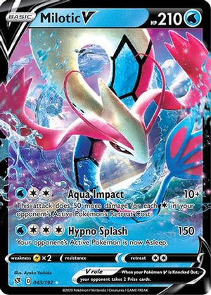 Milotic V 43/192 - SWSH02 Rebel Clash Holofoil - Poke-Collect