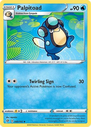 Palpitoad 45/192 - SWSH02 Rebel Clash Reverse Holofoil - Poke-Collect