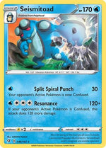 Seismitoad 46/192 - SWSH02 Rebel Clash Reverse Holofoil - Poke-Collect