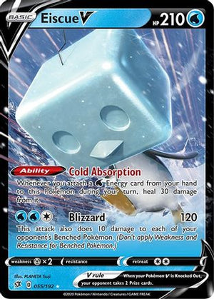 Eiscue V 55/192 - SWSH02 Rebel Clash Holofoil - Poke-Collect