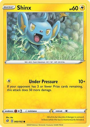 Shinx 60/192 - Rebel Clash Reverse Holofoil - Poke-Collect