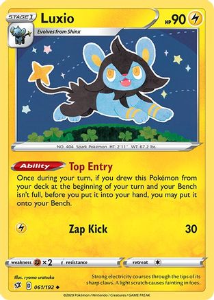 Luxio 61/192 - SWSH02 Rebel Clash Reverse Holofoil - Poke-Collect