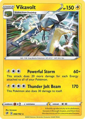 Vikavolt 66/192 - Rebel Clash Reverse Holofoil