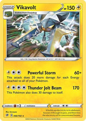 Vikavolt 66/192 - Rebel Clash Holofoil - Poke-Collect