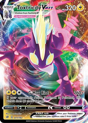 Toxtricity VMAX 71/192 - Rebel Clash Holofoil - Poke-Collect