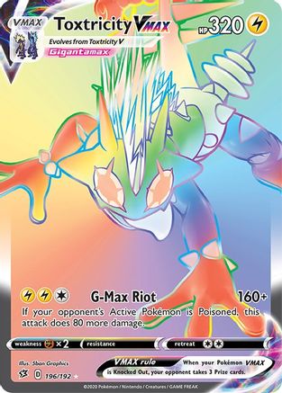 Toxtricity VMAX 196/192 - Rebel Clash Holofoil - Poke-Collect