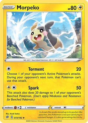 Morpeko 73/192 - SWSH02 Rebel Clash - Poke-Collect