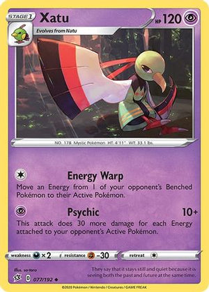 Xatu 77/192 - Rebel Clash Reverse Holofoil - Poke-Collect