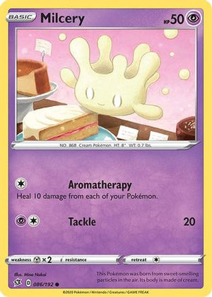 Milcery 86/192 - Rebel Clash Reverse Holofoil - Poke-Collect