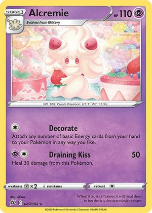 Alcremie 87/192 - SWSH02 Rebel Clash Reverse Holofoil