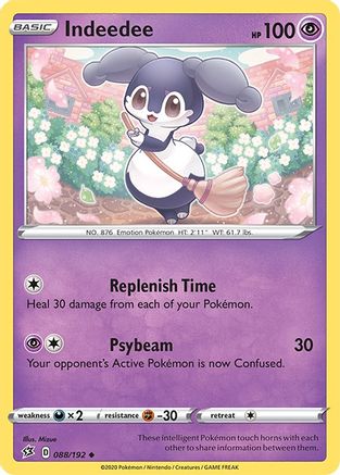 Indeedee 88/192 - SWSH02 Rebel Clash - Poke-Collect