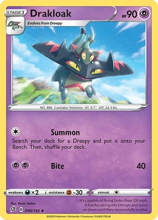 Drakloak 90/192 - SWSH02 Rebel Clash Reverse Holofoil - Poke-Collect
