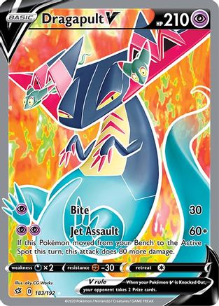 Dragapult V 183/192 - Rebel Clash Holofoil - Poke-Collect