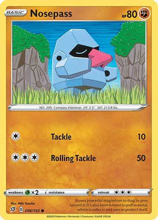 Nosepass 96/192 - SWSH02 Rebel Clash - Poke-Collect