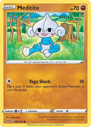 Meditite 97/192 - Rebel Clash - Poke-Collect