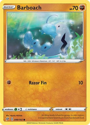 Barboach 99/192 - Rebel Clash Reverse Holofoil - Poke-Collect