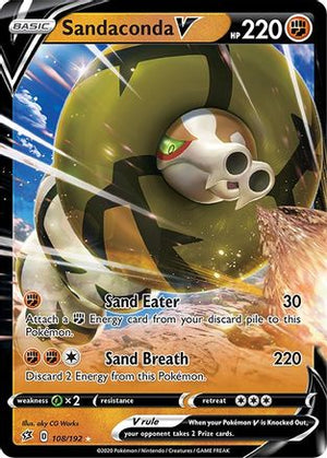 Sandaconda V 108/192 - Rebel Clash Holofoil - Poke-Collect