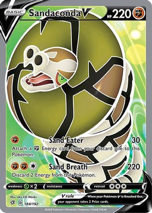 Sandaconda V 184/192 - Rebel Clash Holofoil - Poke-Collect