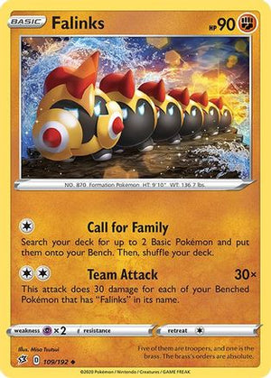 Falinks 109/192 - Rebel Clash Reverse Holofoil - Poke-Collect