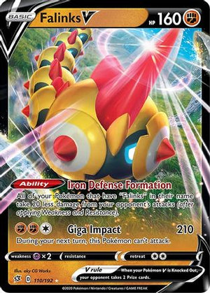 Falinks V 110/192 - Rebel Clash Holofoil - Poke-Collect