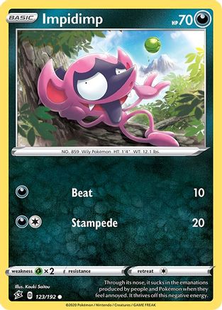Impidimp 123/192 - SWSH02 Rebel Clash - Poke-Collect