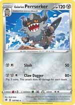 Galarian Perrserker 127/192 - SWSH02 Rebel Clash Reverse Holofoil - Poke-Collect