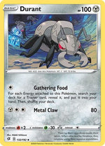 Durant 132/192 - SWSH02 Rebel Clash Reverse Holofoil - Poke-Collect