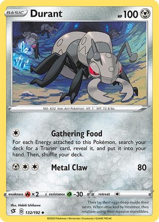 Durant 132/192 - SWSH02 Rebel Clash - Poke-Collect